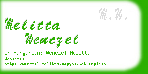 melitta wenczel business card